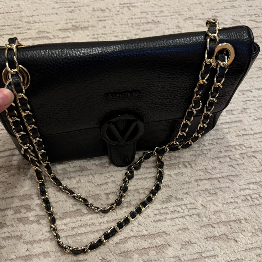 Black Pebbled Valentino bag